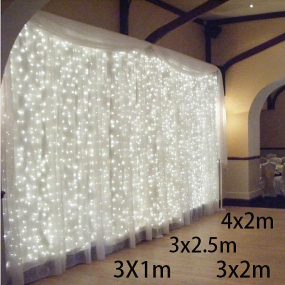 3x1 3x2 4x2m Led Icicle Led Curtain Fairy String Light Fairy Light