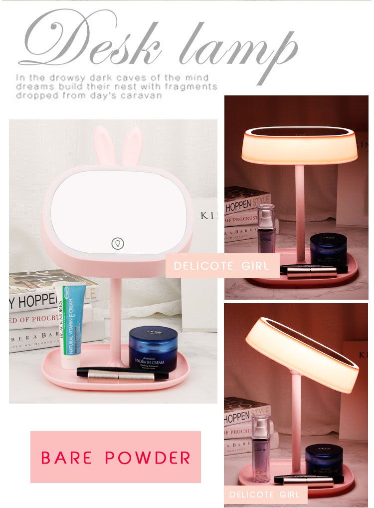 Usb Charging Led Makeup Mirror Table Lamp Intelligent Storage Multi Usb Charging Led Makeup Mirror Table Lamp Intelligent Storage Multi Function Light Touch Dressing Night