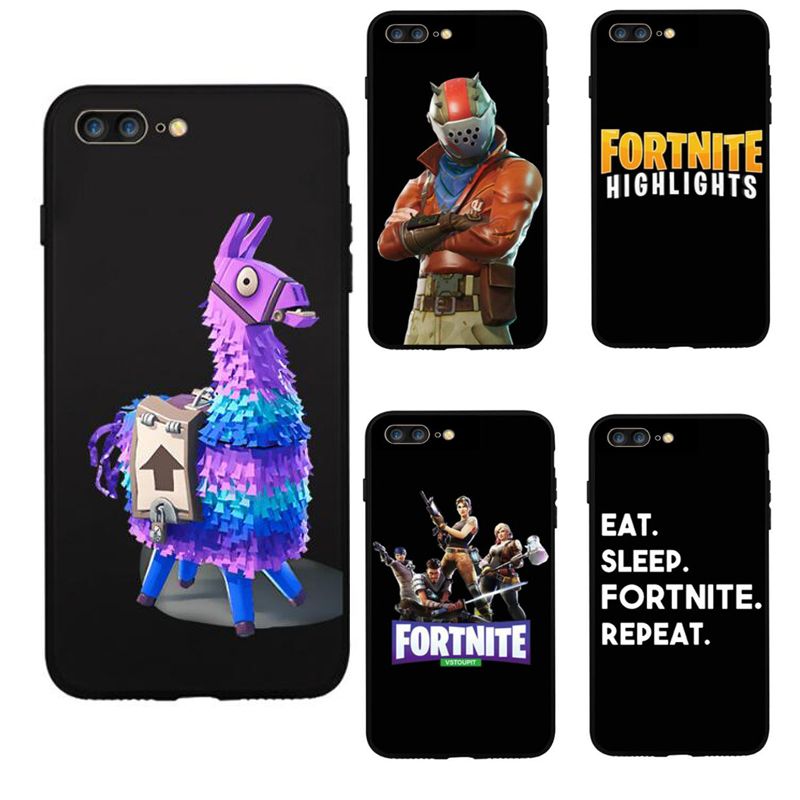 chehol dlya noutbuka fortnite battle royale dizajner telefon case dlya iphone x xr xs max 8 7 6 s plus 5s s7 s9 chernyj tpu oblozhka zhivopis zashitnik sluchai - etui samsung galaxy note 9 fortnite