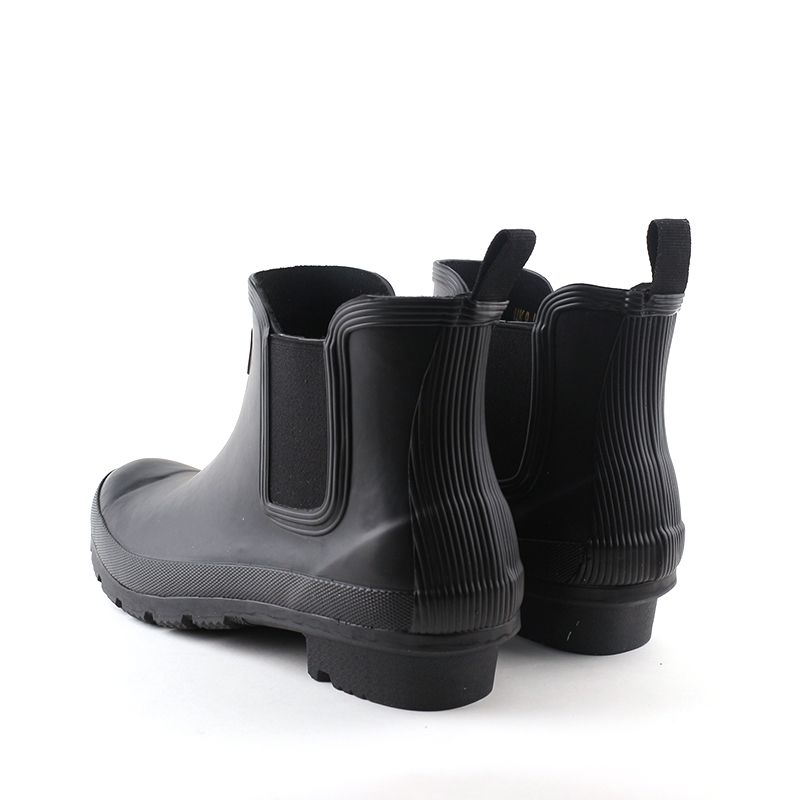 hunter rain boots short black