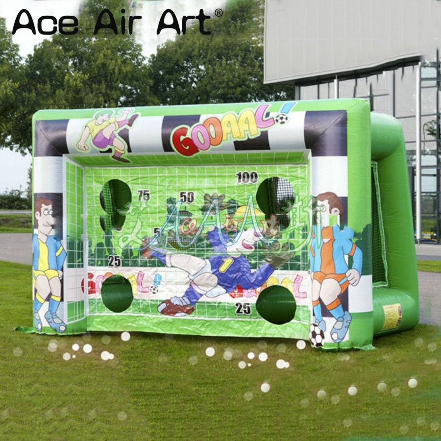 Compre Juego Inflable Libre Del Lanzamiento Del Fútbol Del Envío Gratis