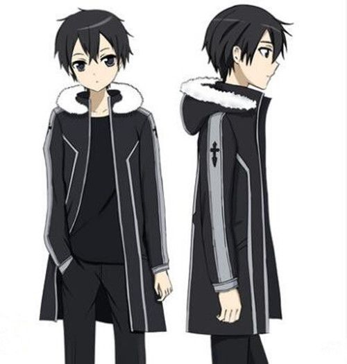 Anime Game Sword Art Online SAO Kirito Windbreaker Kirigaya Kazuto