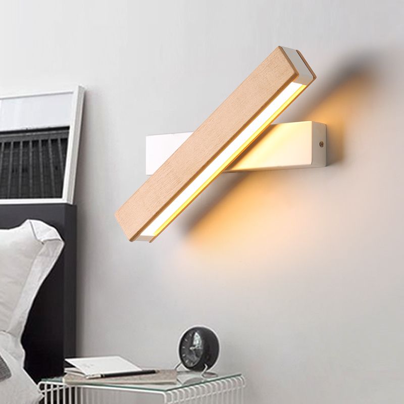 Großhandel Kreatives Design Holz LED Wandleuchte Schlafzimmer Studie ... Großhandel Kreatives Design Holz LED Wandleuchte Schlafzimmer Studie ...