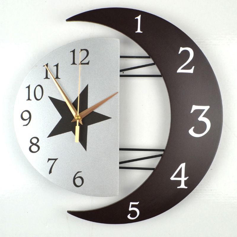 Großhandel Moderne Wohnzimmer Dekorative Kreative Wanduhr StarMoon ... Großhandel Moderne Wohnzimmer Dekorative Kreative Wanduhr StarMoon ...