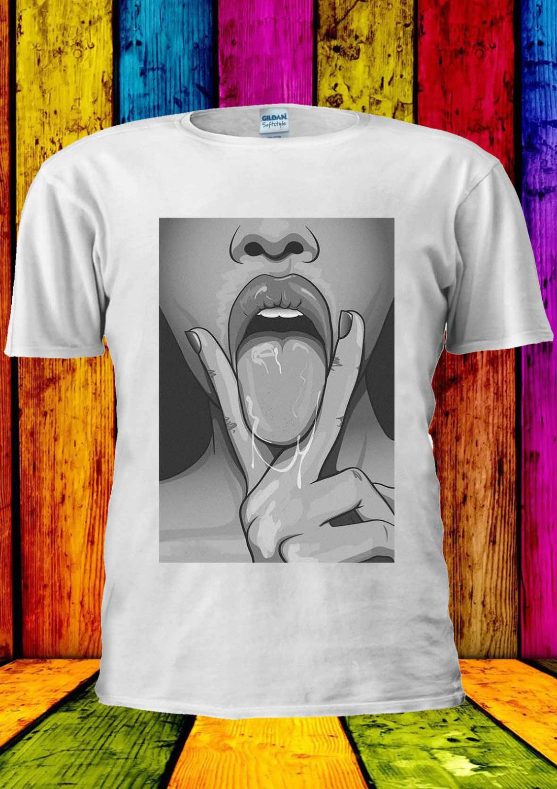 Funny Tongue Nasty Sexy Tumblr T Shirt Vest Tank Top Men Women Unisex 1115 Cool Casual Pride T