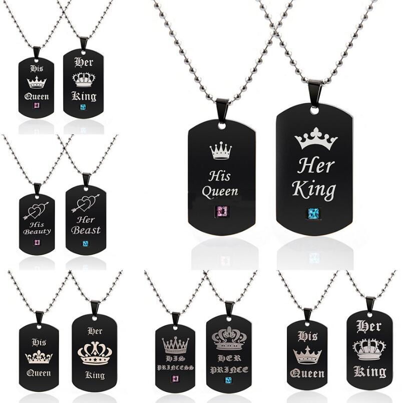 her king his queen dog tags