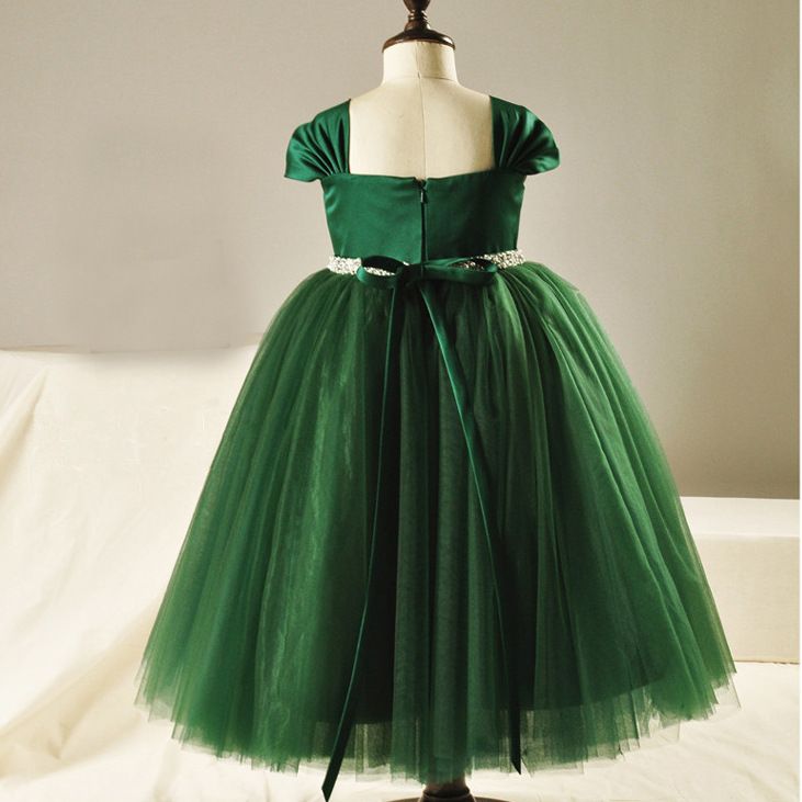 dark green fall dress