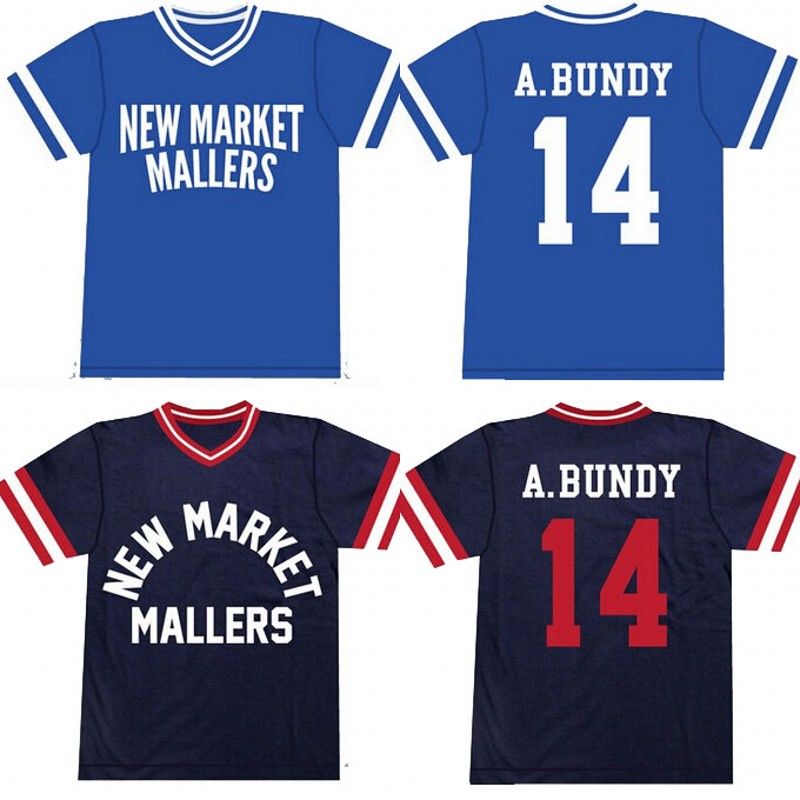 2020 14 Al Bundy New Market Mallers Jersey 100 Stitched Embroidery