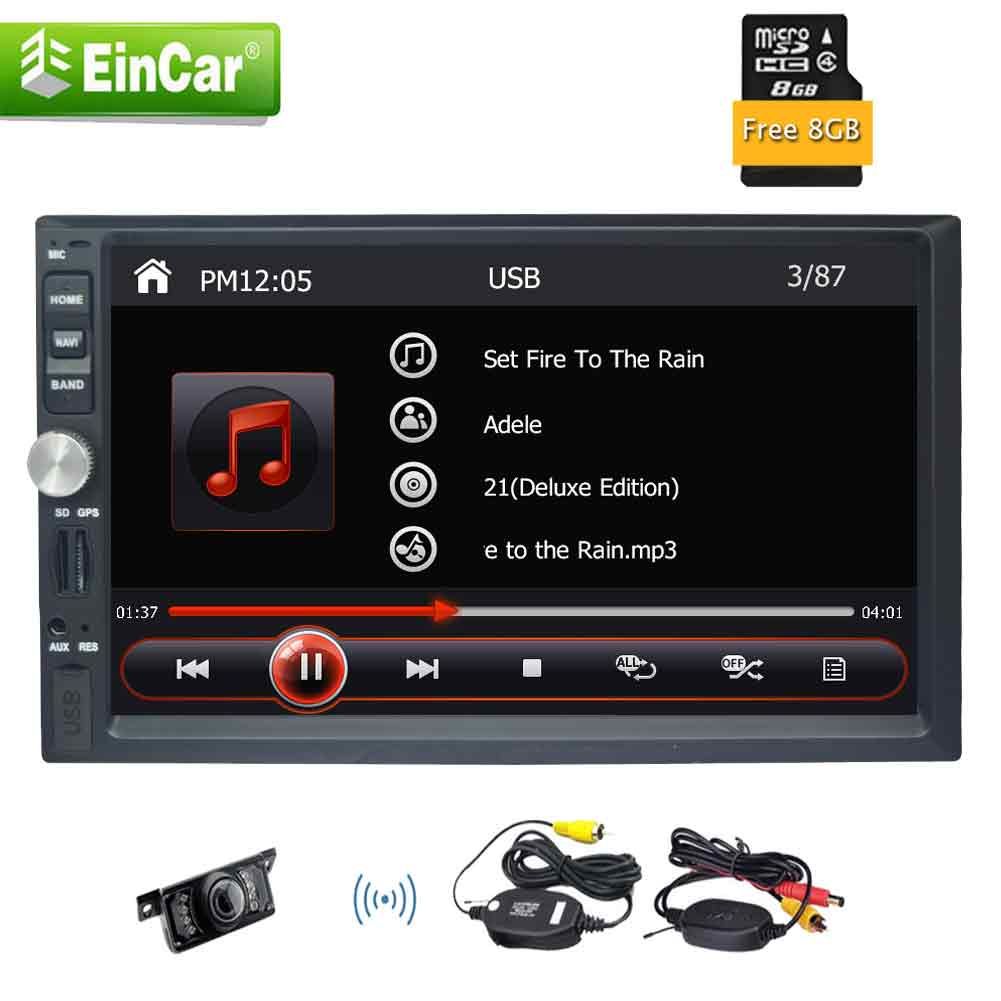 Double 2 Din In Dash 7'' Gps Navigation 2din Headunit Car Pc 1080P Video Mirror Link USB/SD Bluetooth AUX Steering Wheel Control Cheap Car Audio ...