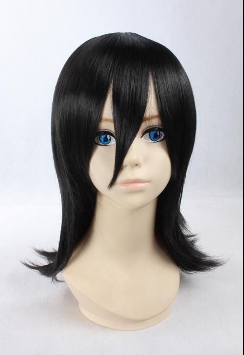 New Hot Sell Fashion Cosplay Wigs Short Black Anime Hair