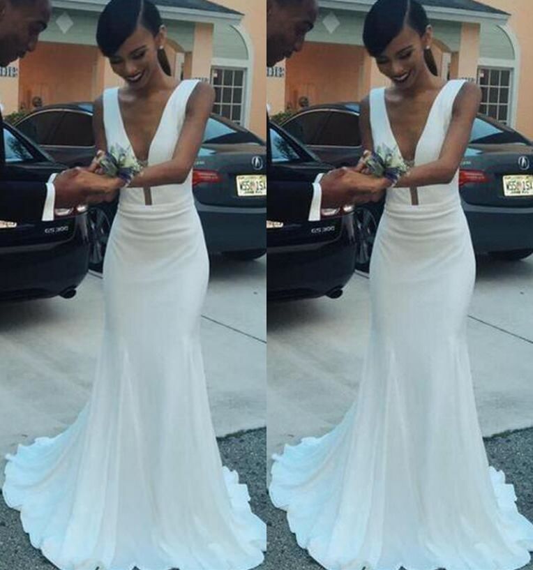 white prom dress