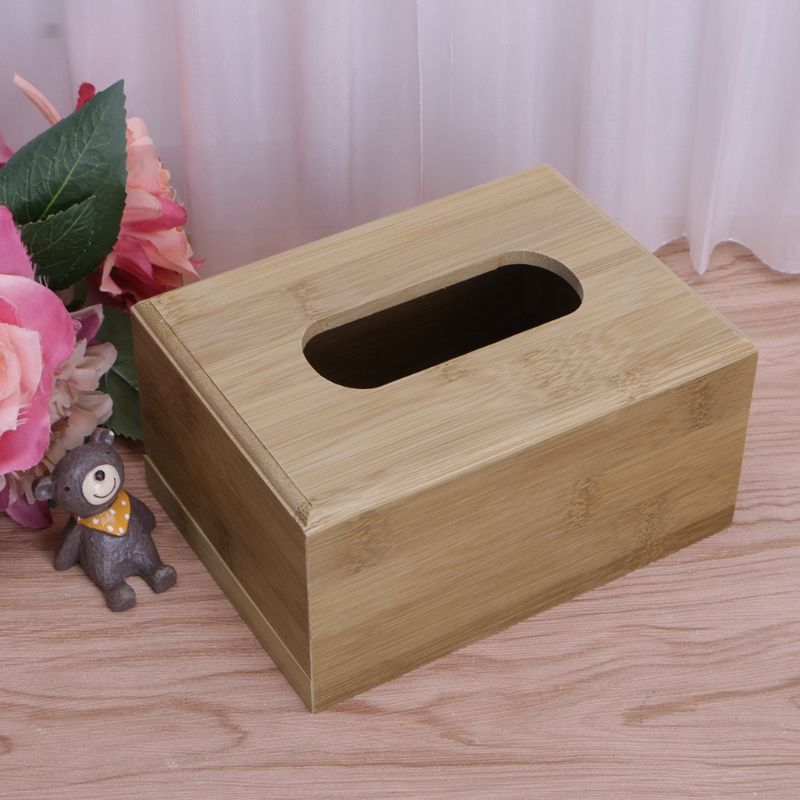 Diy Wooden Tissue Box Toilet Paper Holder Dispenser Square Napkin Case Easy To Draw Container