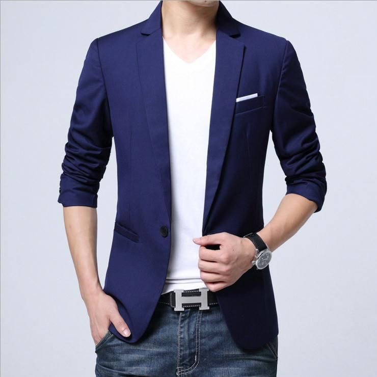 Resultado de imagen para blazer hombre un solo boton