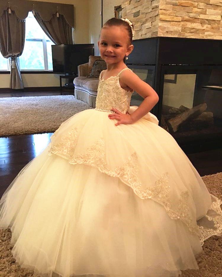 princess style flower girl dresses