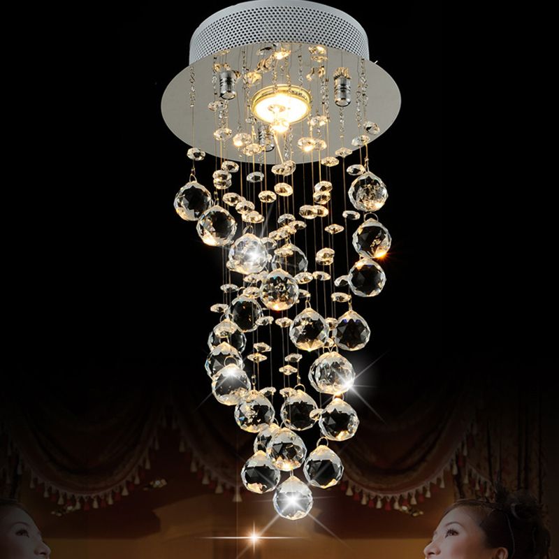 Small Chandelier Light Res Corrido Gu10 Bulb Lighting Fixtures Small Chandelier Light Res Corrido Gu10 Bulb Lighting Fixtures Lamp Passageway Luminaria Living Room Foyer Restaurant Home Crystal