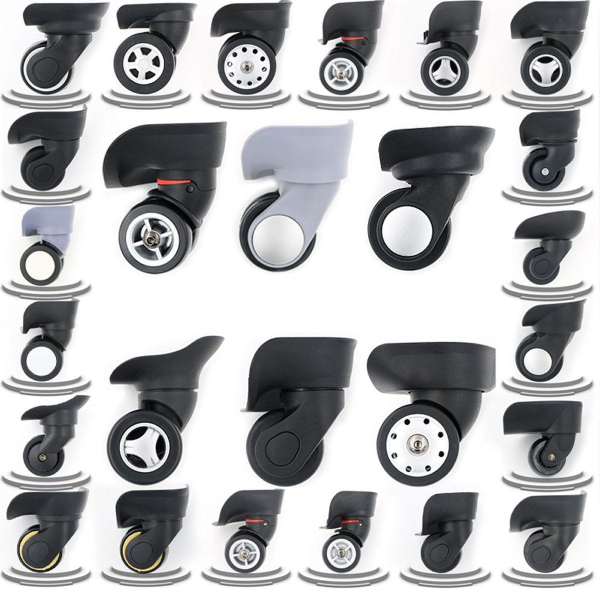 2019 Luggage Replacement Wheels Repairment Travel Suitcase 360° Spinner