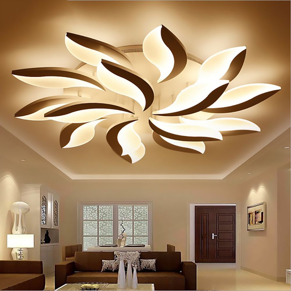 Remote Led Ceiling Lights Modern For Bedroom Dimmer Remote Led Ceiling Lights Modern For Bedroom Dimmer Lamps Acrylic Aluminum Light Fixture 8 35square Meters By Honpus Dhgate