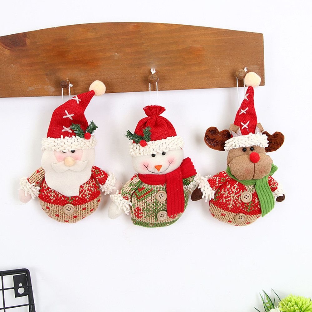 Christmas Ornaments Christmas Tree Pendants Gift Santa Claus Snowman Toy Doll Hang Christmas Decorations For Home Buy Xmas Decorations Buy Xmas Decorations