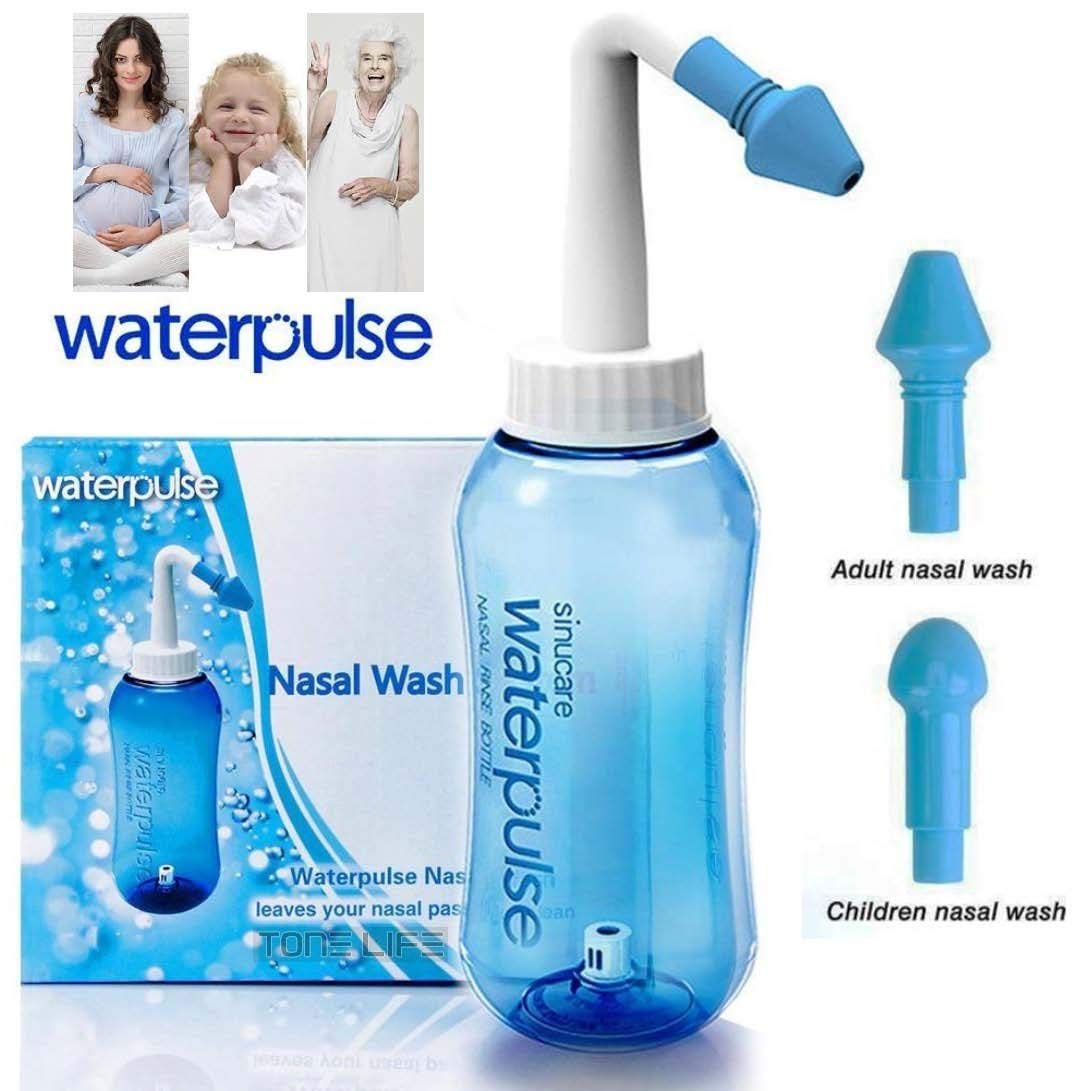 2021 Waterpulse Neti Pot Nasal Wash Bottle Nose Cleaner & Sinus Irrigation System Neti Pot 300ml
