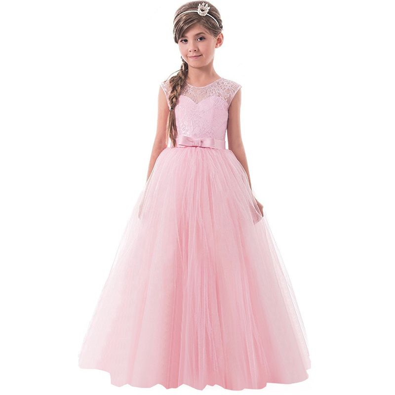 2019 lace princess dresses for girls clothes tulle children s