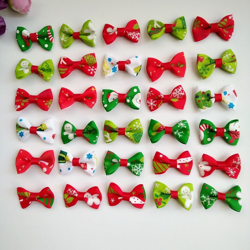 2019 Pet Dog Xmas Hair Bows Clips Accessories Hairpins Grooming