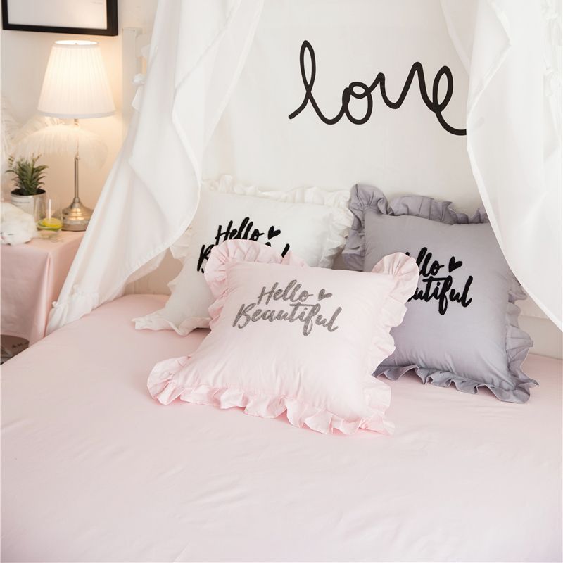 New Fashion 40 %Cotton Decorative Pillow Case With Ruffles Square Amazing Decorative King Pillow Cases New Fashion 40 %Cotton Decorative Pillow Case With Ruffles Square Amazing Decorative King Pillow Cases