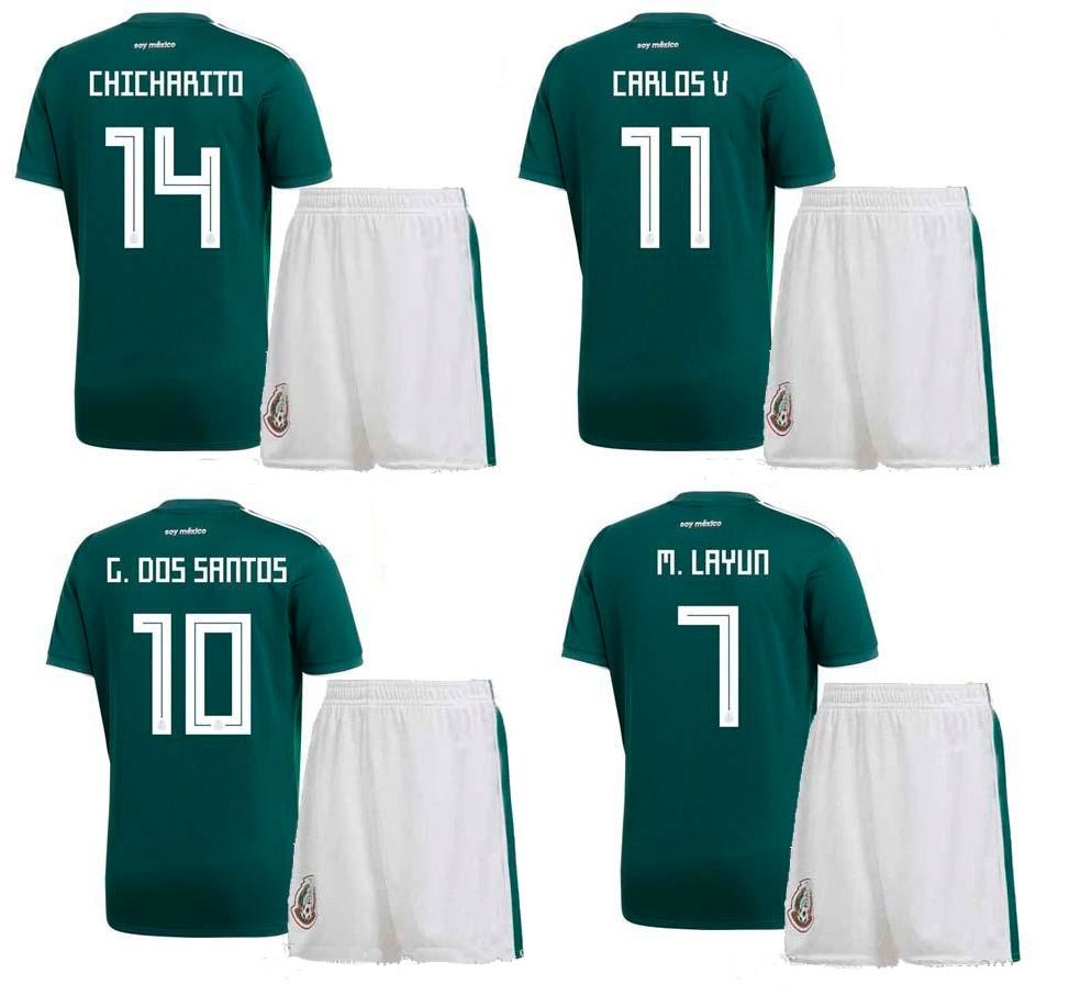 Youth 2015 16 Mexico Home Black Soccer Jersey Short Sleeves 22 Billig - los santos customs t shirt roblox