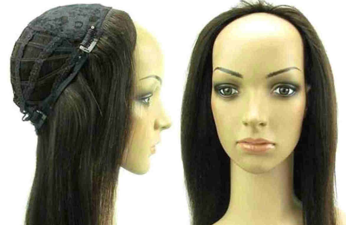 Black Brown Blonde Straight 3 4 Human Hair Half Wigs Virgin