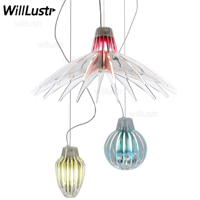 Agave Acrylic Pendant Lamp Pmma Suspension Light Dinning Room Restaurant Hotel Bar Cafe Office Modern Italy Design Plexiglass Lighting