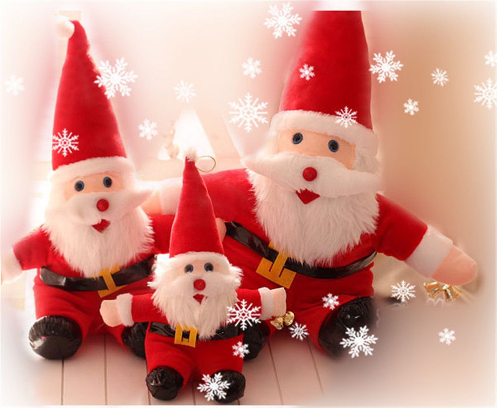 Cute New Year Merry Christmas Decorations Ornaments Santa Claus Snowman Dolls Plush Doll Stuffed Cartoon Animals Toys Boys Christmas Toys Jim Henson