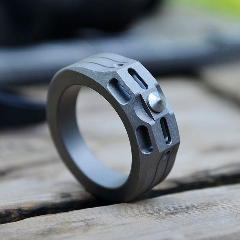 2021 Titanium TC4 Ring 20mm / 22mm Diameter Stonewashed Surface 6g / 8g