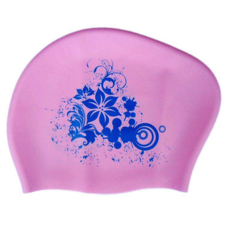 2019 Wholesale 100 Silicone Swimming Cap For Long Hair Women