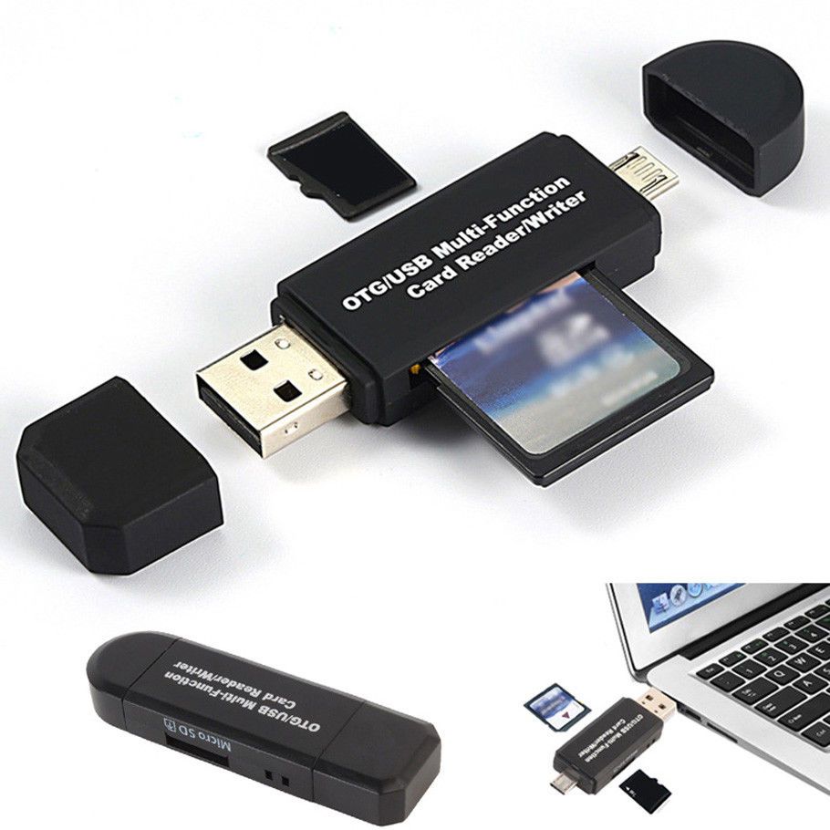 2019 Micro USB OTG To USB 2.0 Adapter SD Card Reader For Android Phone Tablet PC US From