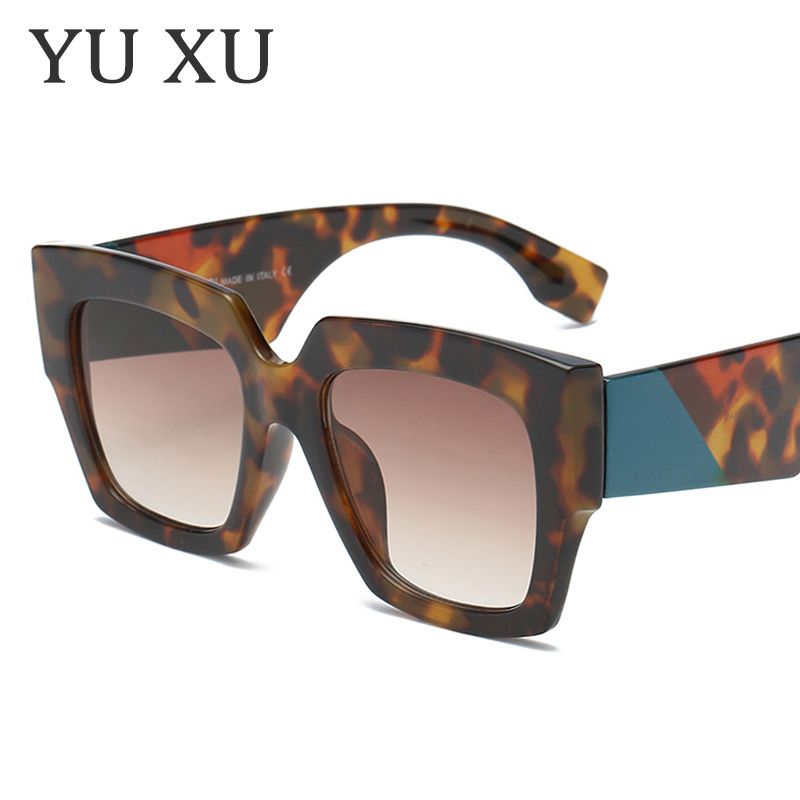 Square Hommes New Fashion Marque Tricolor Femmes De Xu Lunettes Soleil Yu Designer vOy8wnPmN0