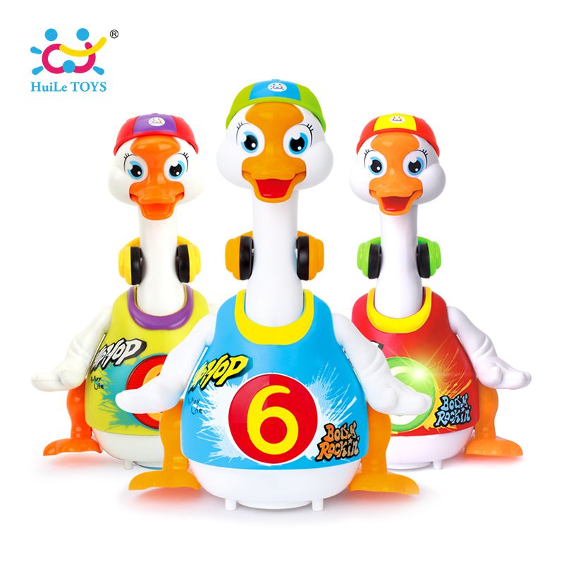 Huile Toys 828 Baby Toys Electric Hip Pop Dance Read Tell Story Interactive Swing Goose Kids Learning Educational Toys Gifts