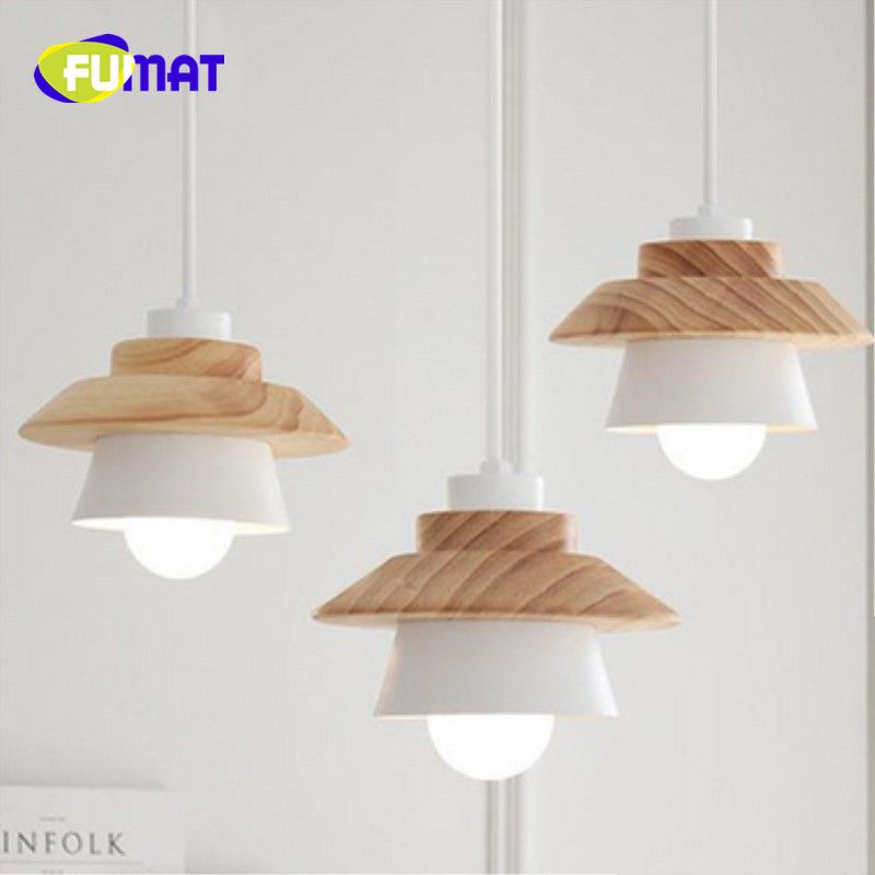 Fumat Northern Europe Modern Creative Concise Wood Pendant Light Fumat Northern Europe Modern Creative Concise Wood Pendant Light Restaurant Cafe Bar Decoration Lamp Glass Shades Ball