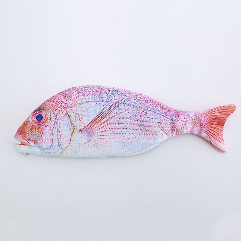 Funny Fish Shape Pouch Canvas Bag Pencils School Supplies Stationery Pen Box Hot