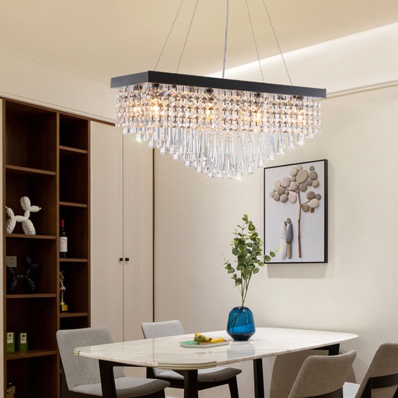 Inoxidable Acero Suspensión De A225 Comedor Iluminación Lámpara Lámpara Negro 13 Perla Para De Moderna Rectángulo Del Cristal Compre Colgante De LED yf7IbmYg6v