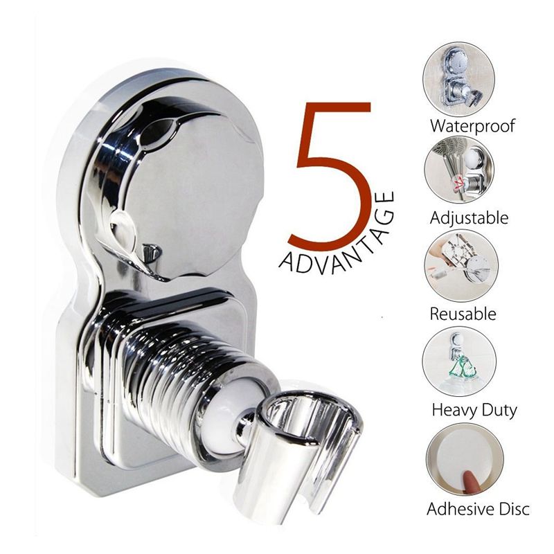 2018 Vacuum Suction Cup Shower Head Holder Adjule Showerhead 2018 Vacuum Suction Cup Shower Head Holder Adjule Showerhead Bracket Mount Wall Clip For Bathroom Accessories From