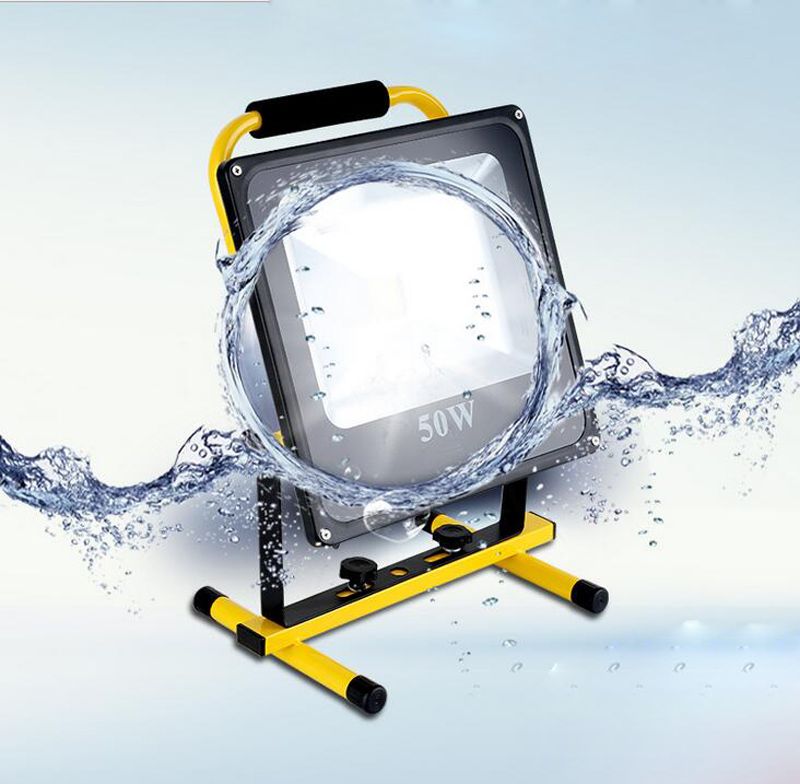 2pcs Lot Powerful Ultrathin 50w Led Light Flood Outdoor 18650 Rechargeable Usb Charger