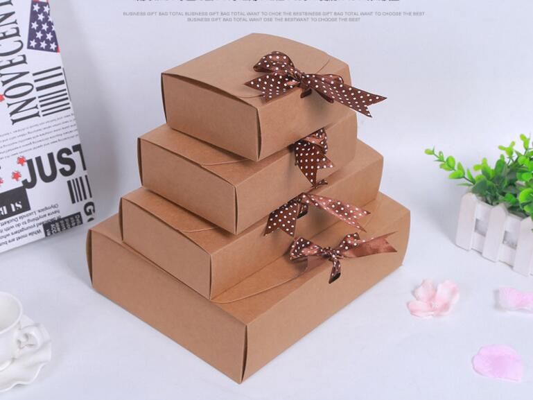 3 sizes large cardboard gift boxribbon packaging paper craft box wedding kraft rectangle gift paper box packing for christmas gift bags and boxes - Large Christmas Gift Boxes 3 sizes large cardboard gift boxribbon packaging paper craft box wedding kraft rectangle gift paper box packing for christmas gift bags and boxes - Large Christmas Gift Boxes