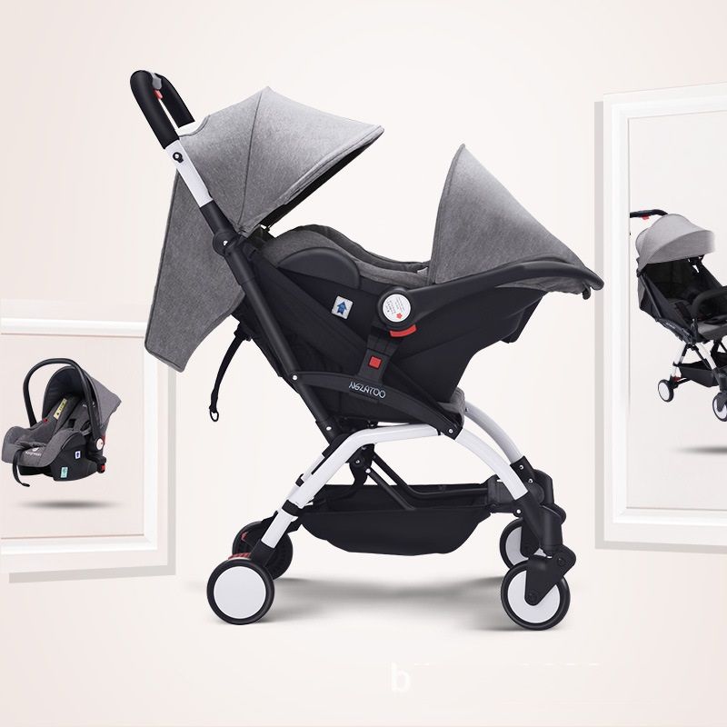 2 In 1 Baby Stroller With Car Seat High Landscope Folding Carriage Sleeping Basket For Child 0 3 Years Newborn Pram