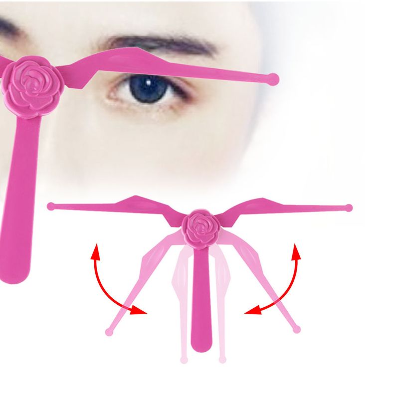 foldable diy eyebrow ruler shape stencils eyeliner beauty makeup shape stencils