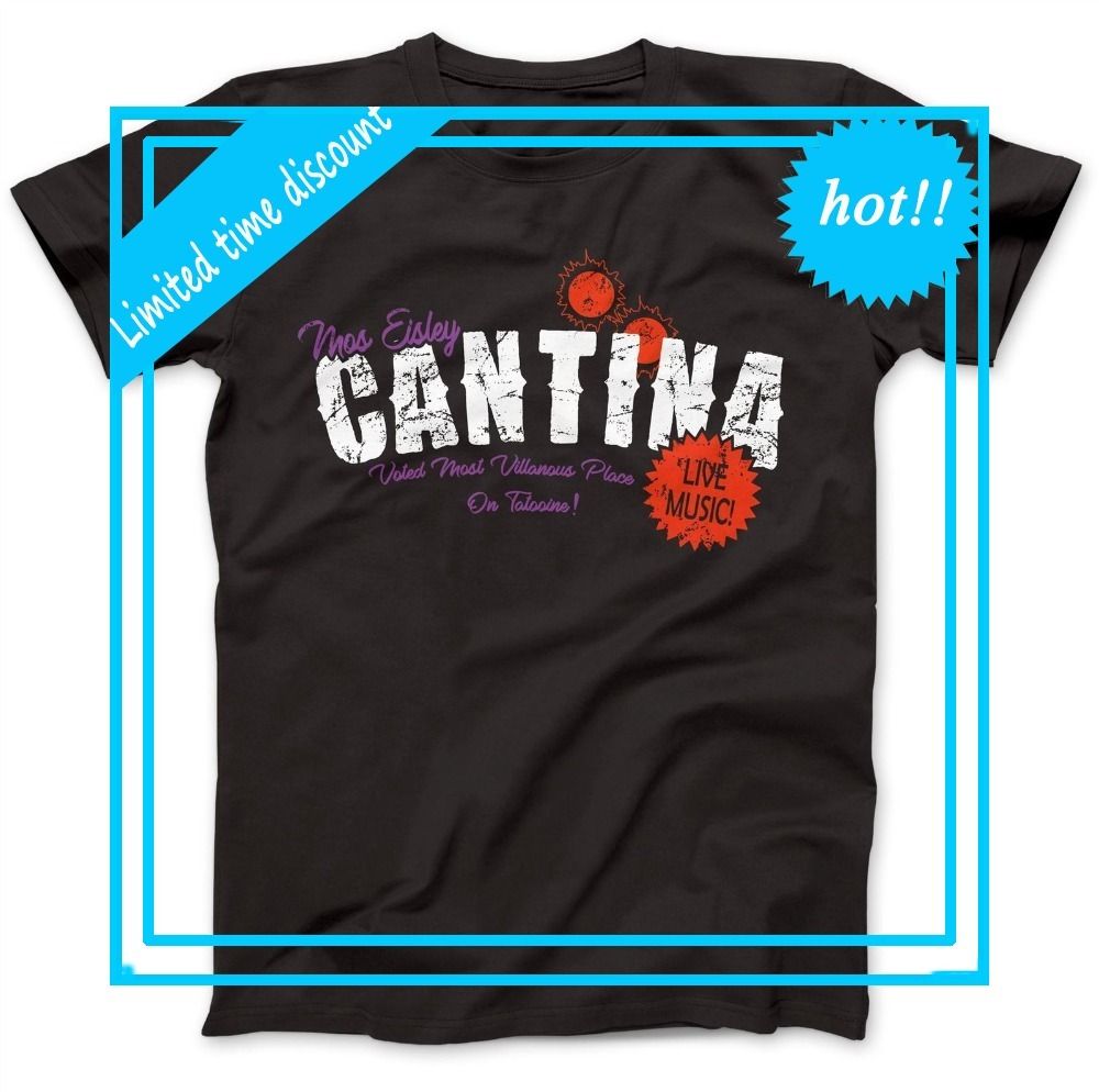 Anime Print Tee 2018 Mos Eisley Cantina T Shirt 100 Cotton Fashion