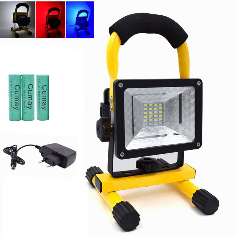High Power 10w Led Floodlight Portable Light 18650 Rechargeable 24 High Power 10w Led Floodlight Portable Light 18650 Rechargeable 24 Outdoor Night For Camping Fishing Lighting Patio Lanterns Oil From