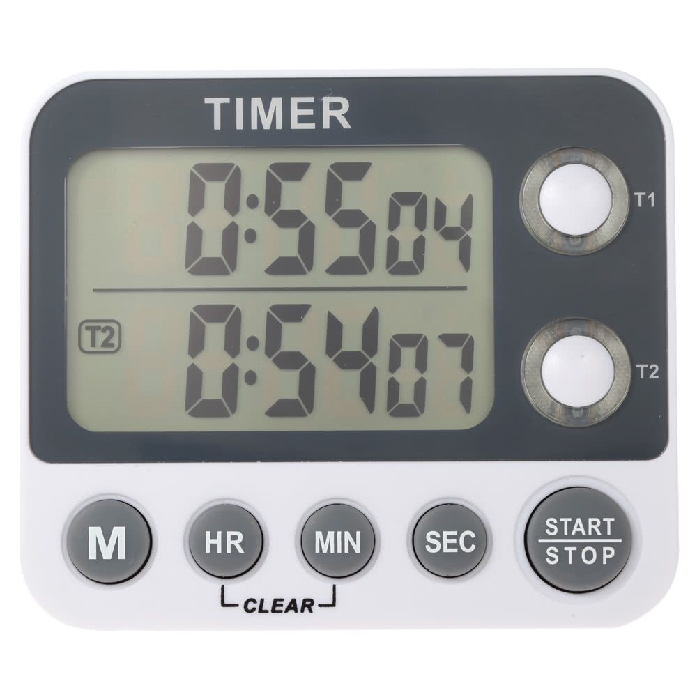 2 channel led digital kitchen timer industrial laboratorycooking