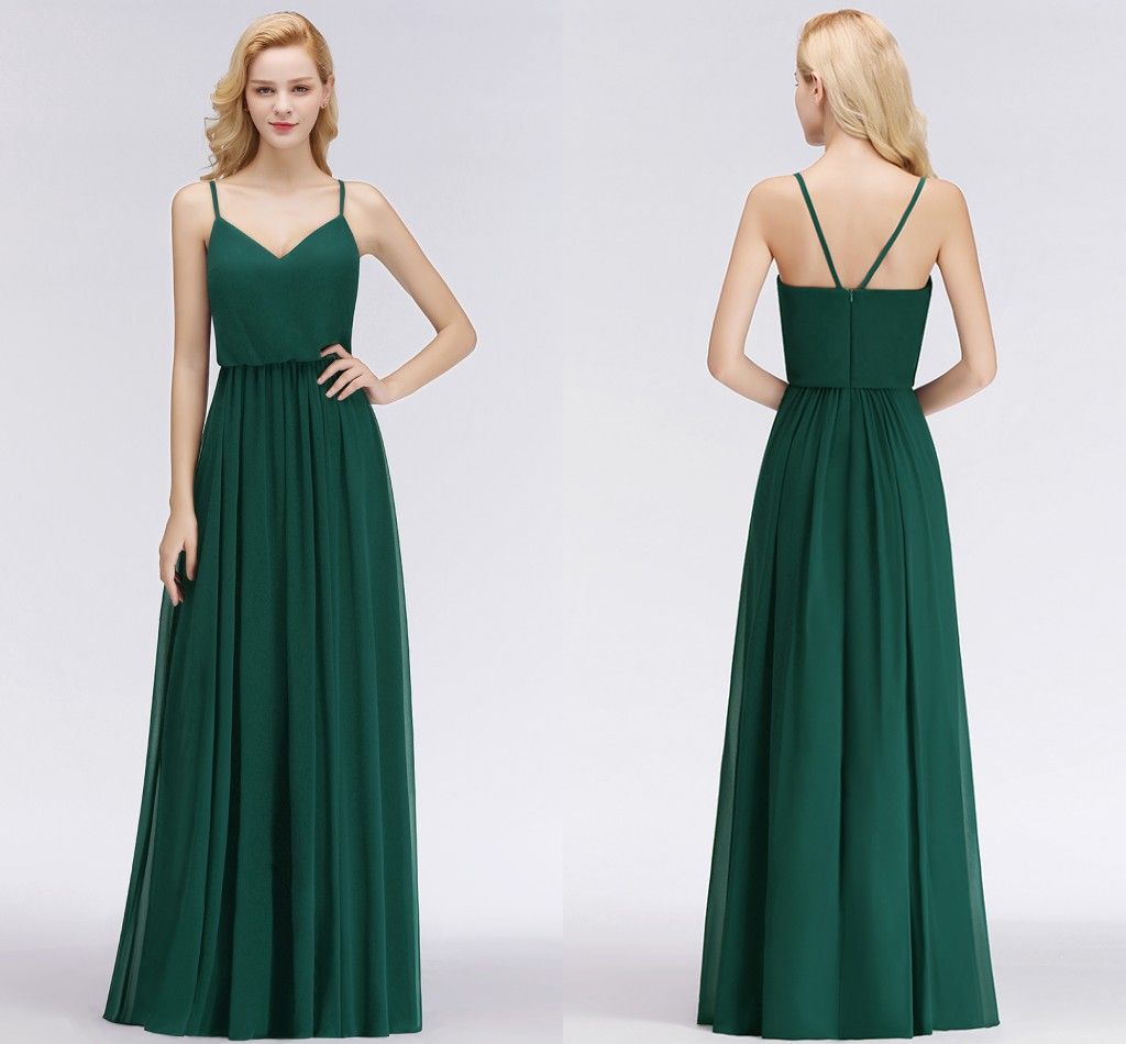 Emerald Green Bridesmaids Dresses with Straps
