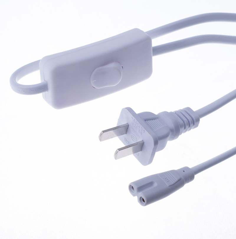 compre tubo de luces led del conector enchufable t4 t5 t8 extension del cable de alimentacion del interruptor 2 de agujero del conector de