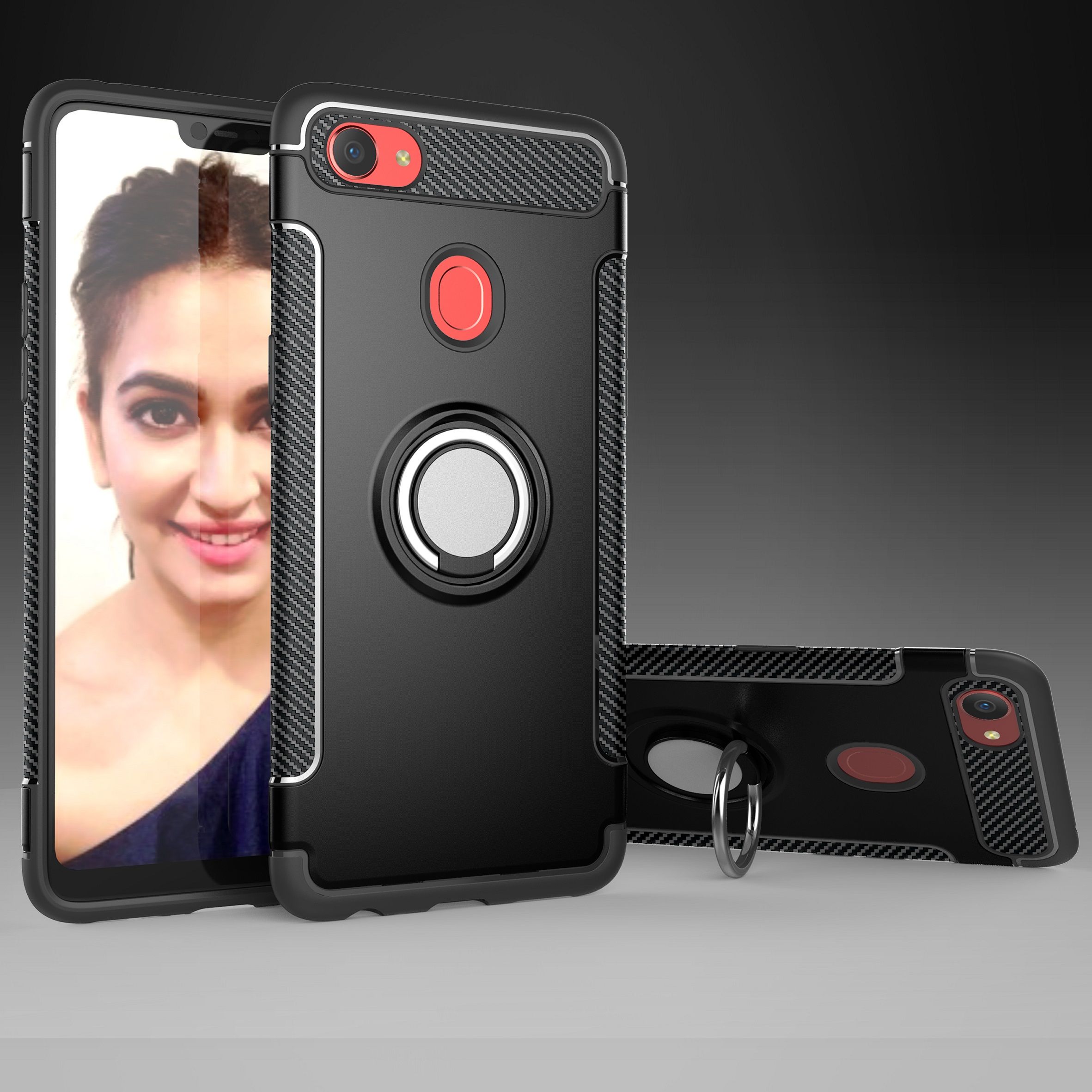 Slim 2in1 Hybrid Finger Ring Kickstand Case For Oppo F7 A83 A73 F5 Slim 2in1 Hybrid Finger Ring Kickstand Case For Oppo F7 A83 A73 F5 A79 R15 R11s Plus R11 Plus Ballistic Cell Phone Case Bedazzled Phone Cases From