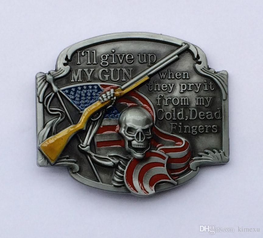 Cocky Belt Buckle *As seen on Bones* Full Metal Red Enamel and Pewter Finish